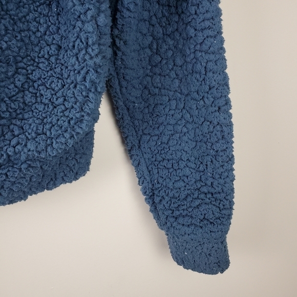 Wild Fable Purple Blue Sherpa Quarter Zip XS - Picture 7 of 7